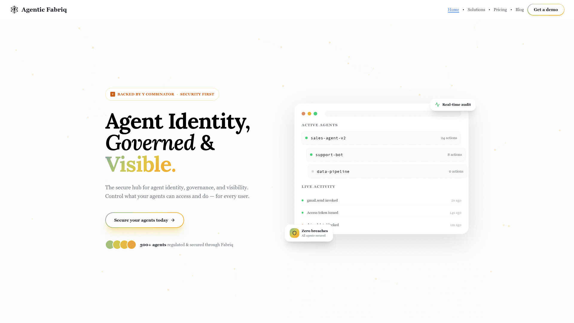 Agentic Fabriq screenshot