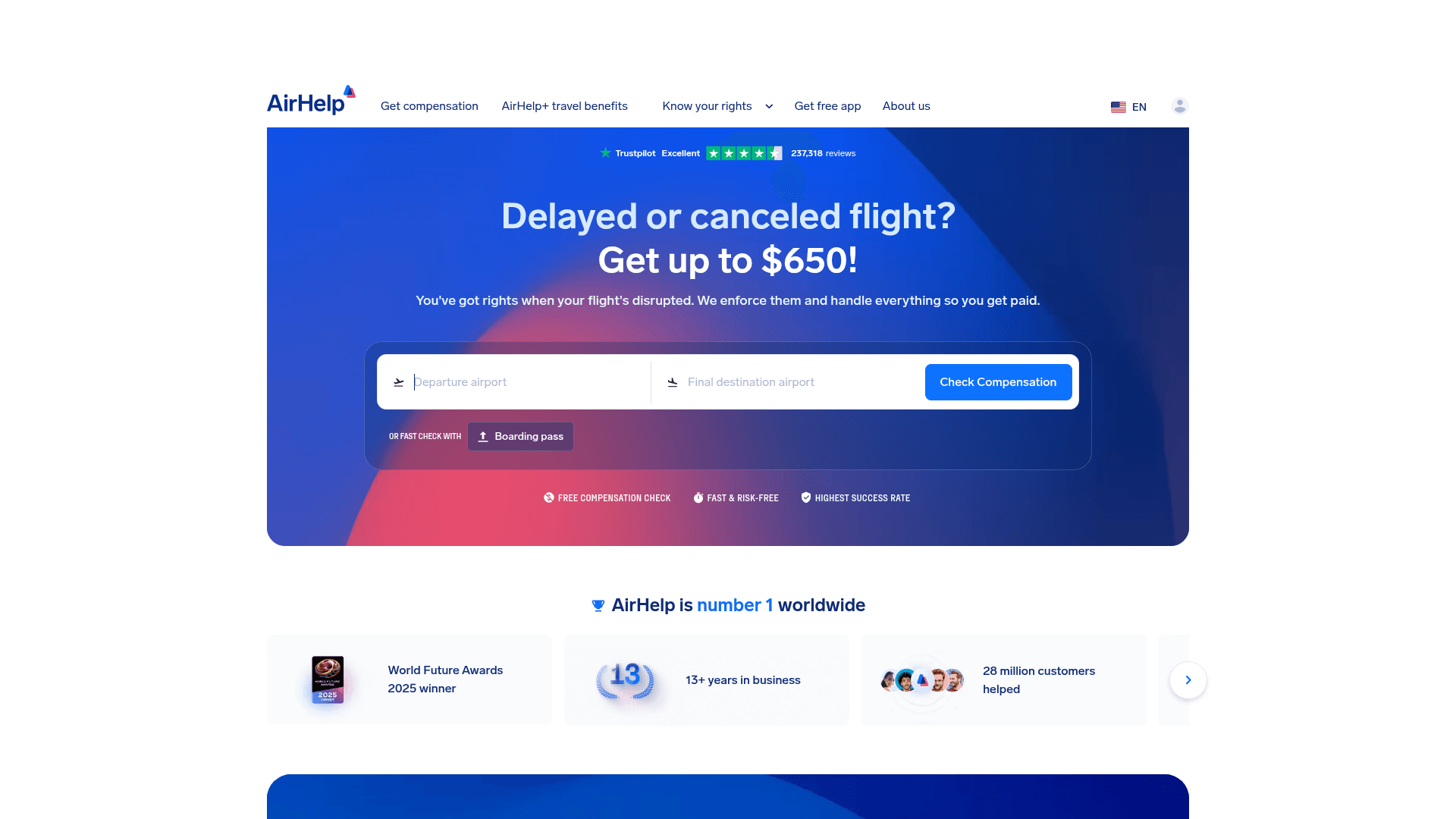AirHelp screenshot