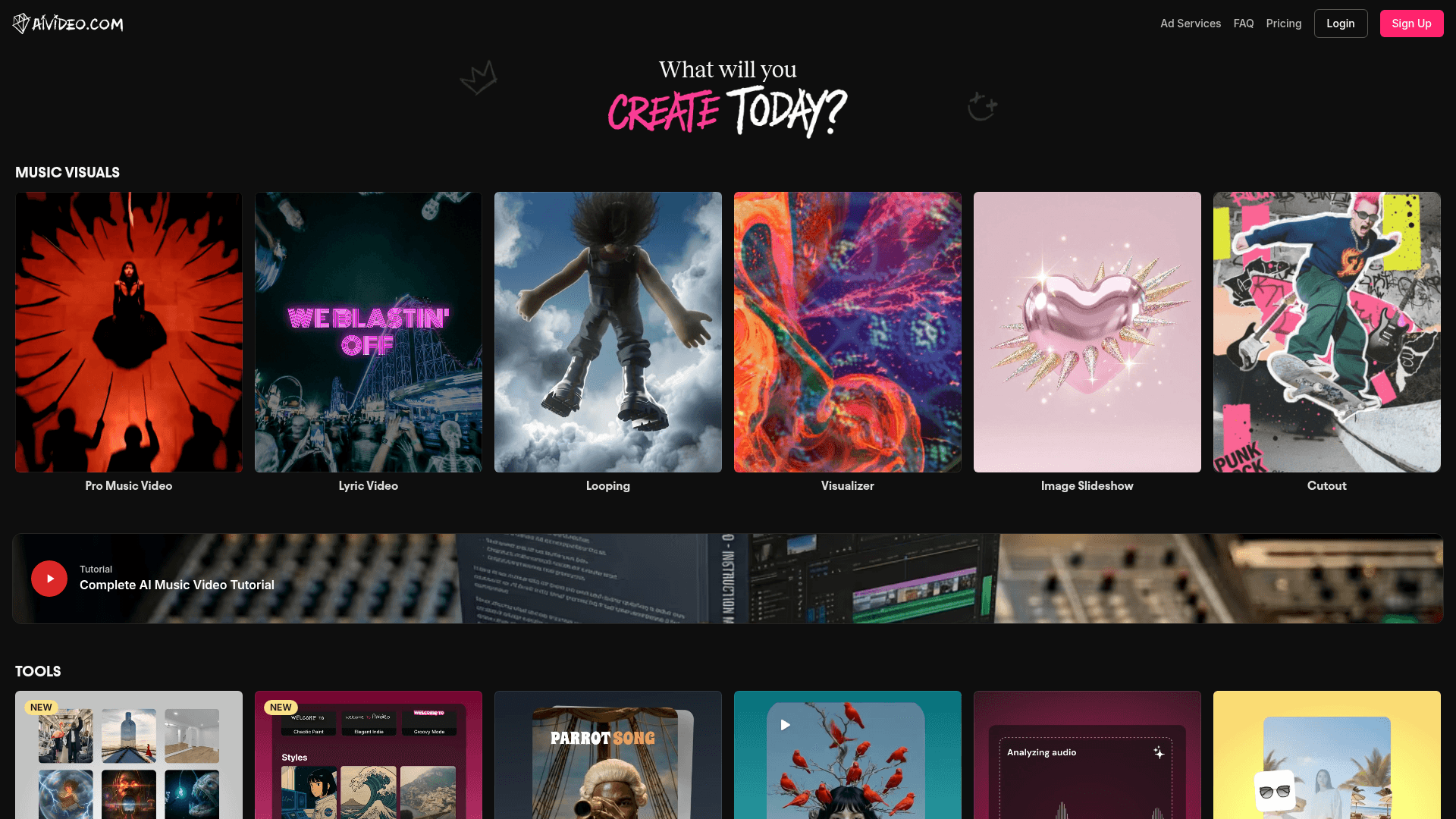 AIVideo.com screenshot
