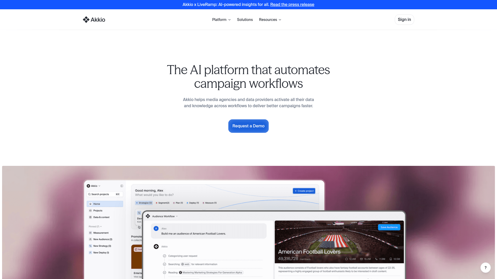 Akkio screenshot