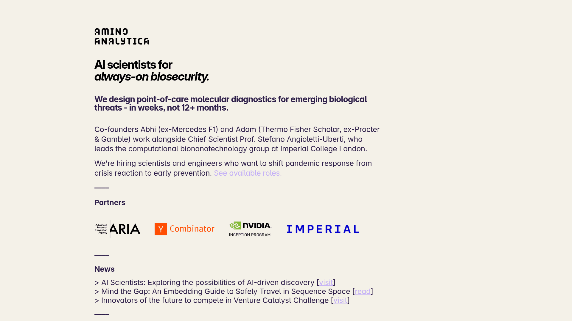 AminoAnalytica screenshot
