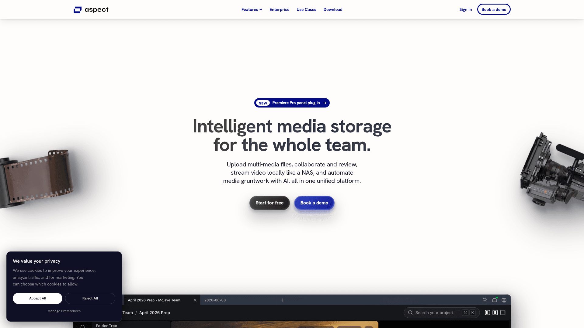 Aspect screenshot