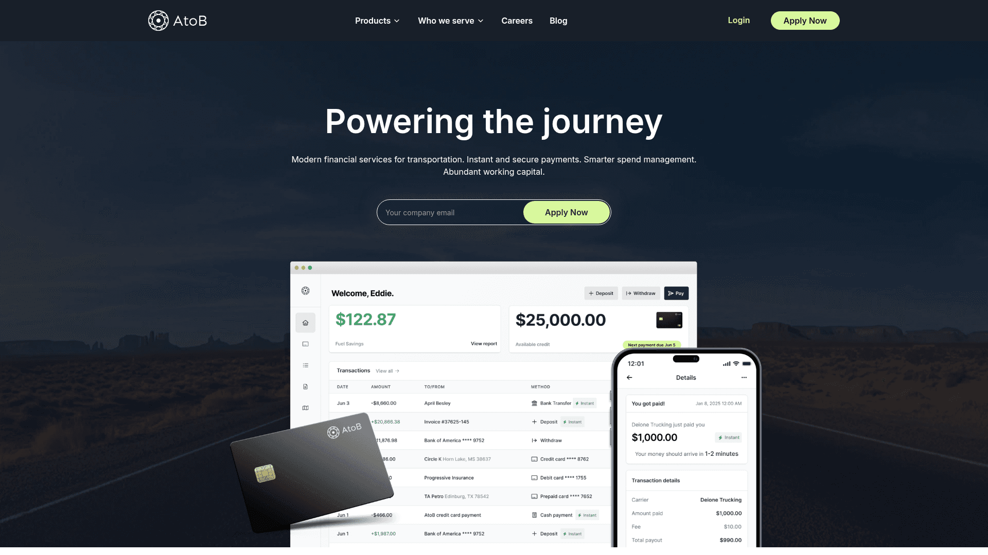AtoB screenshot