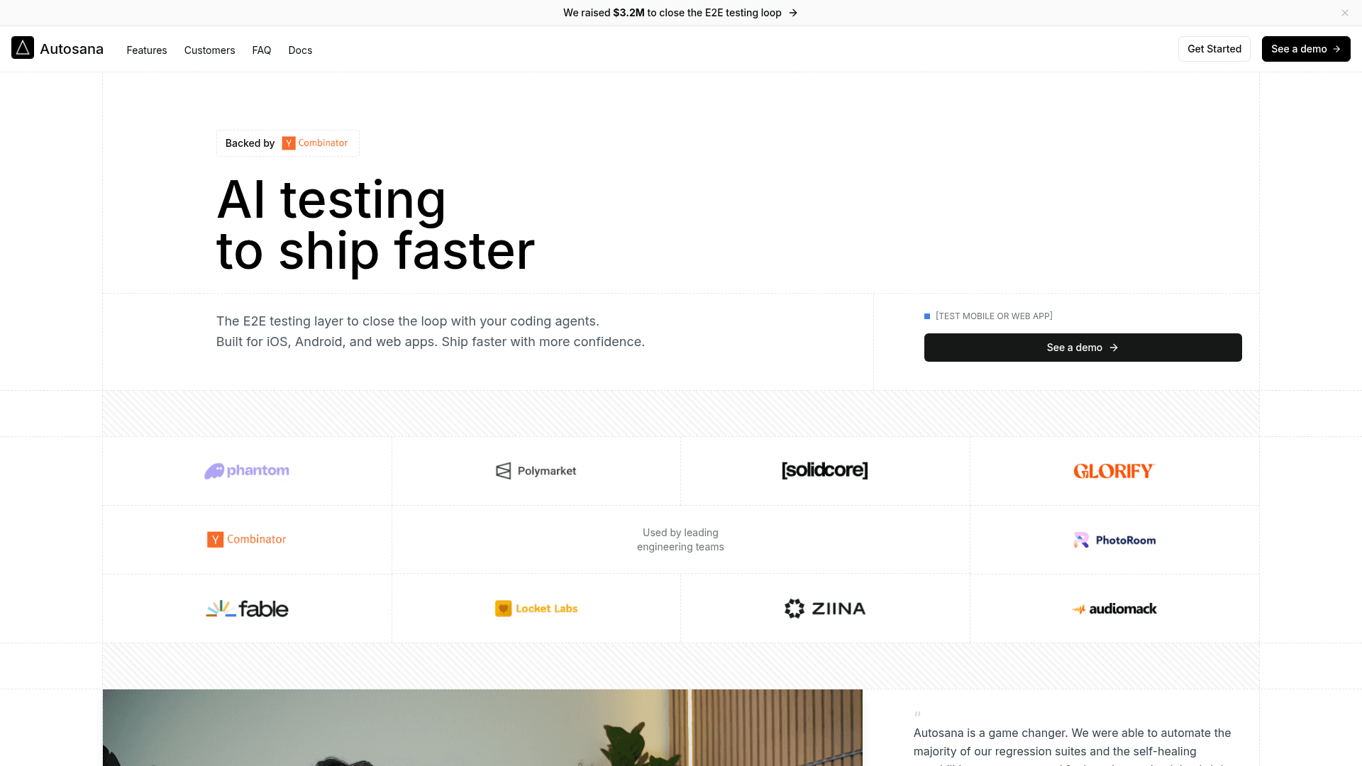 Autosana screenshot