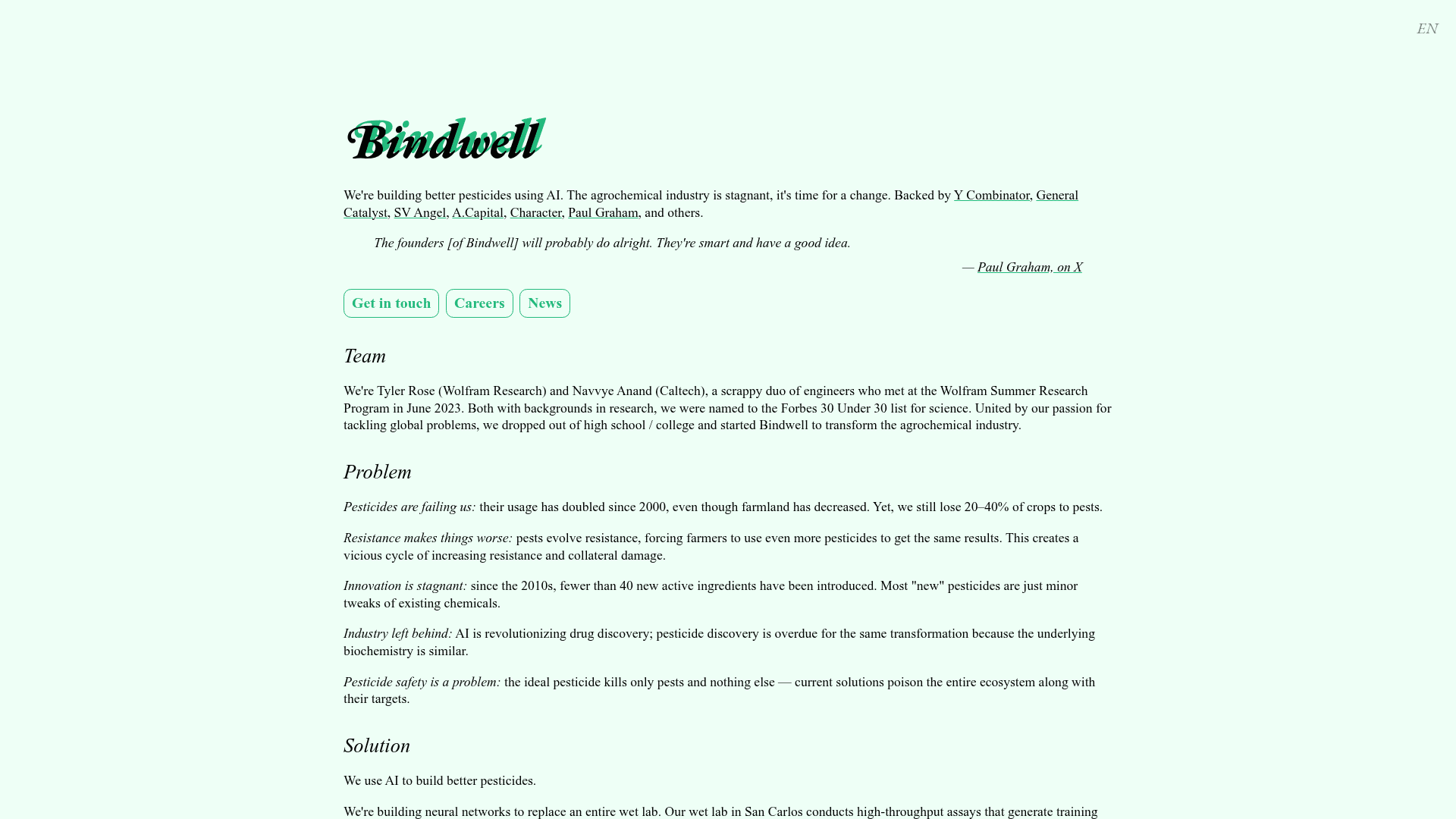 Bindwell screenshot