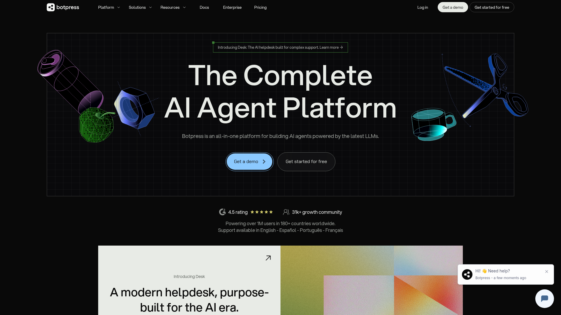 Botpress screenshot