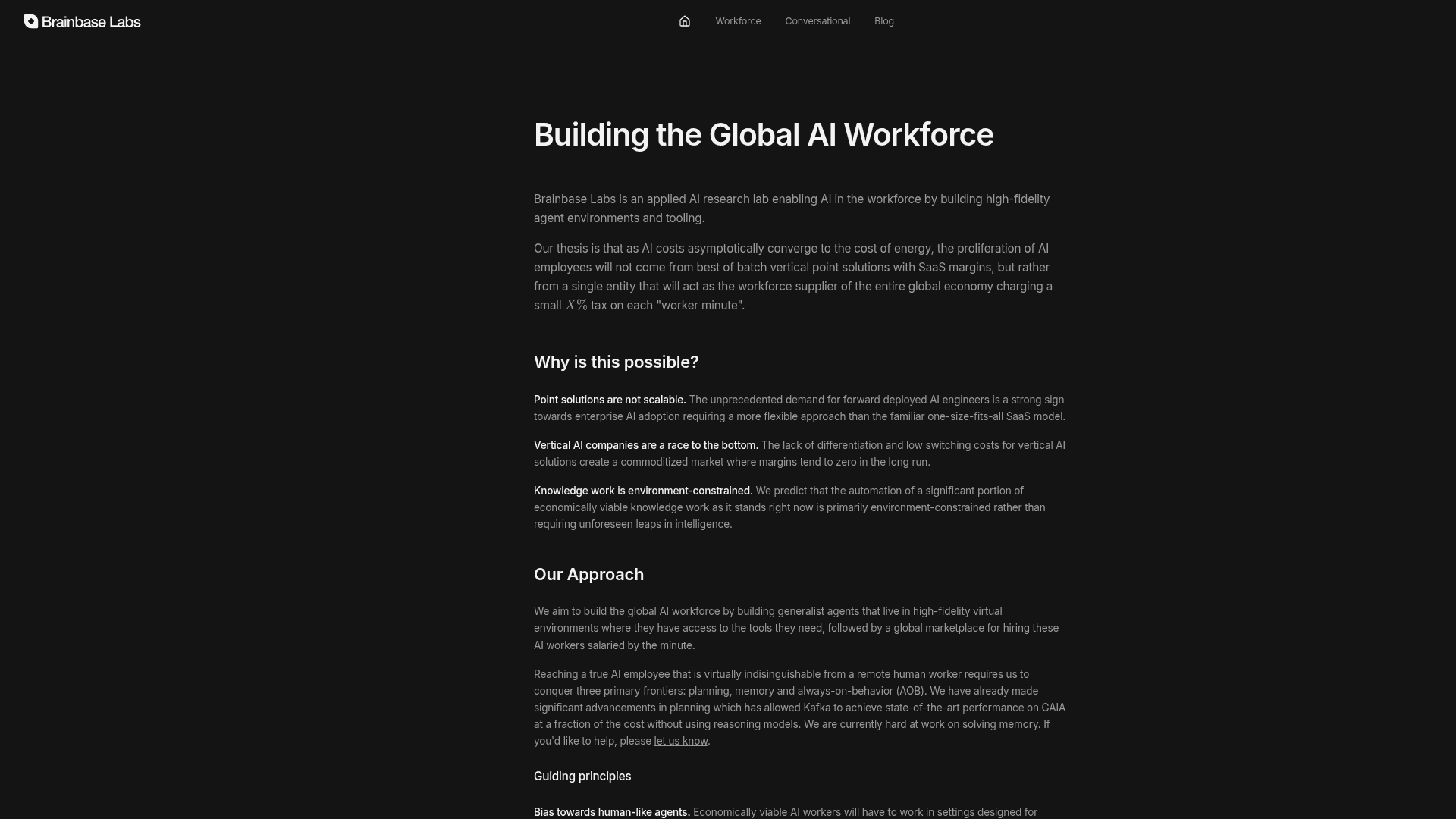 Brainbase Labs screenshot