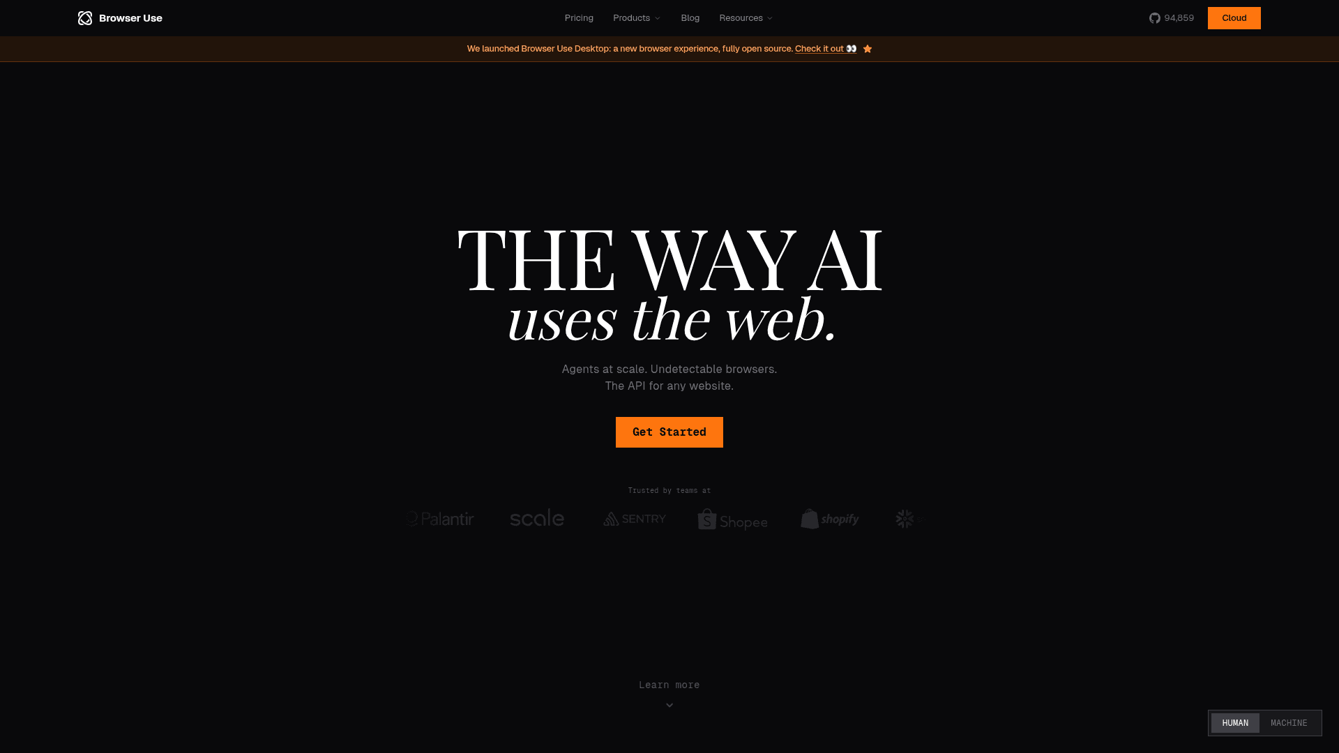 Browser Use screenshot