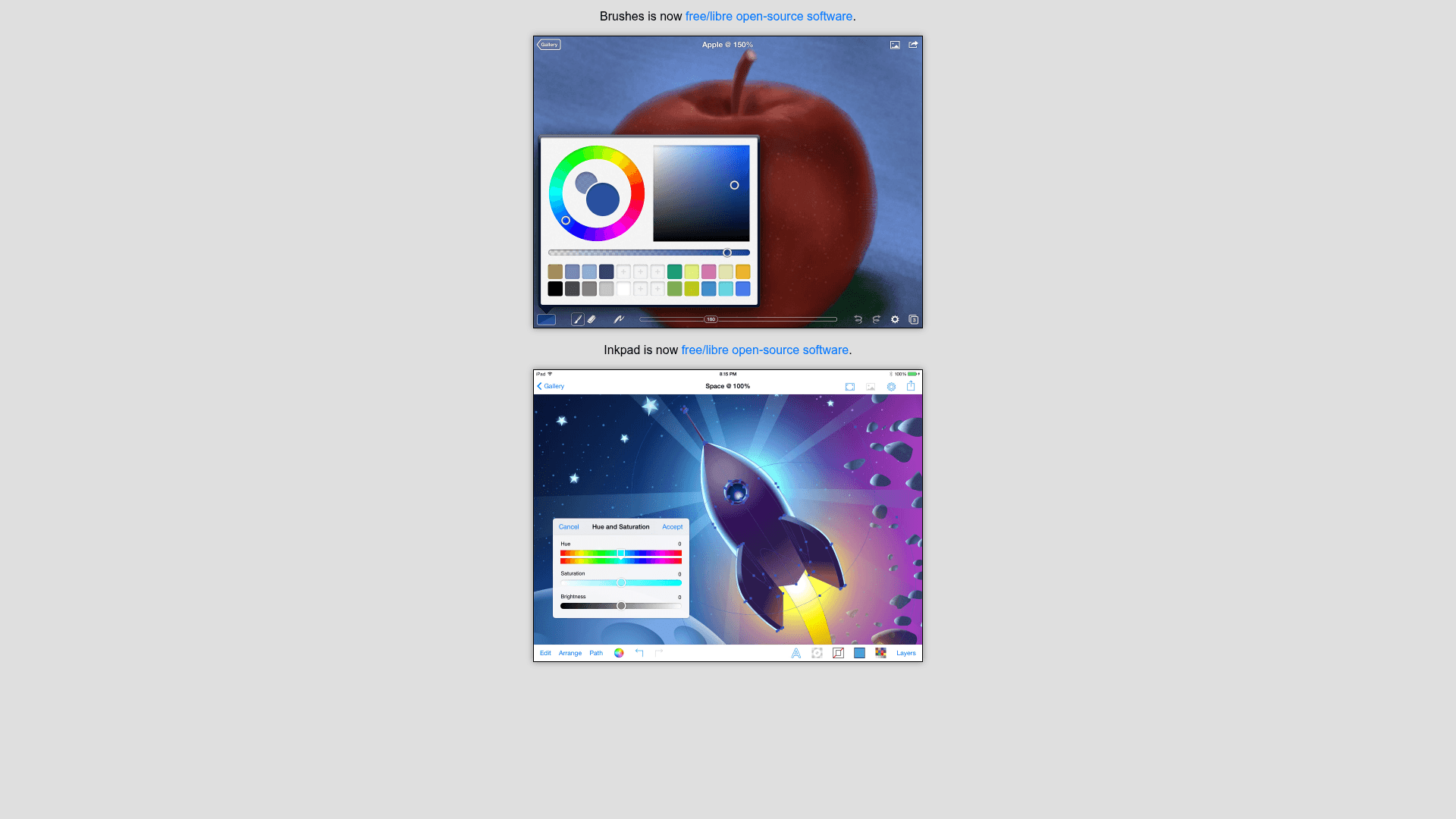 Brushes screenshot