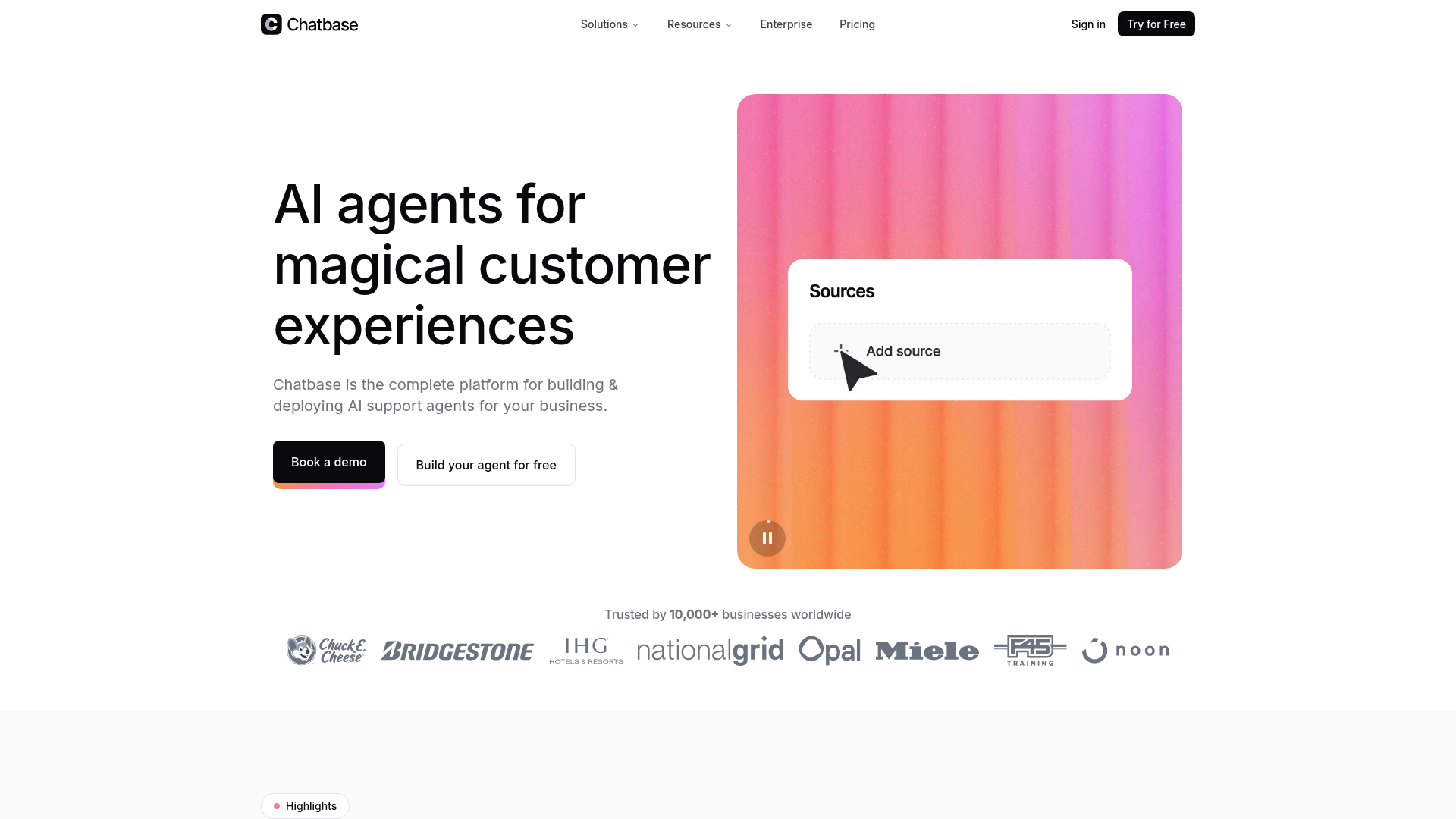 Chatbase screenshot