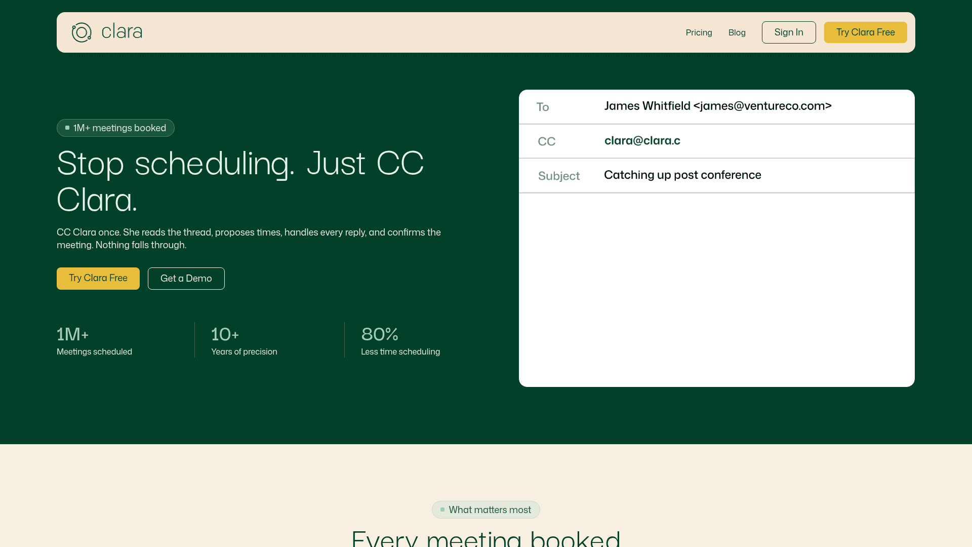 Clara Labs screenshot