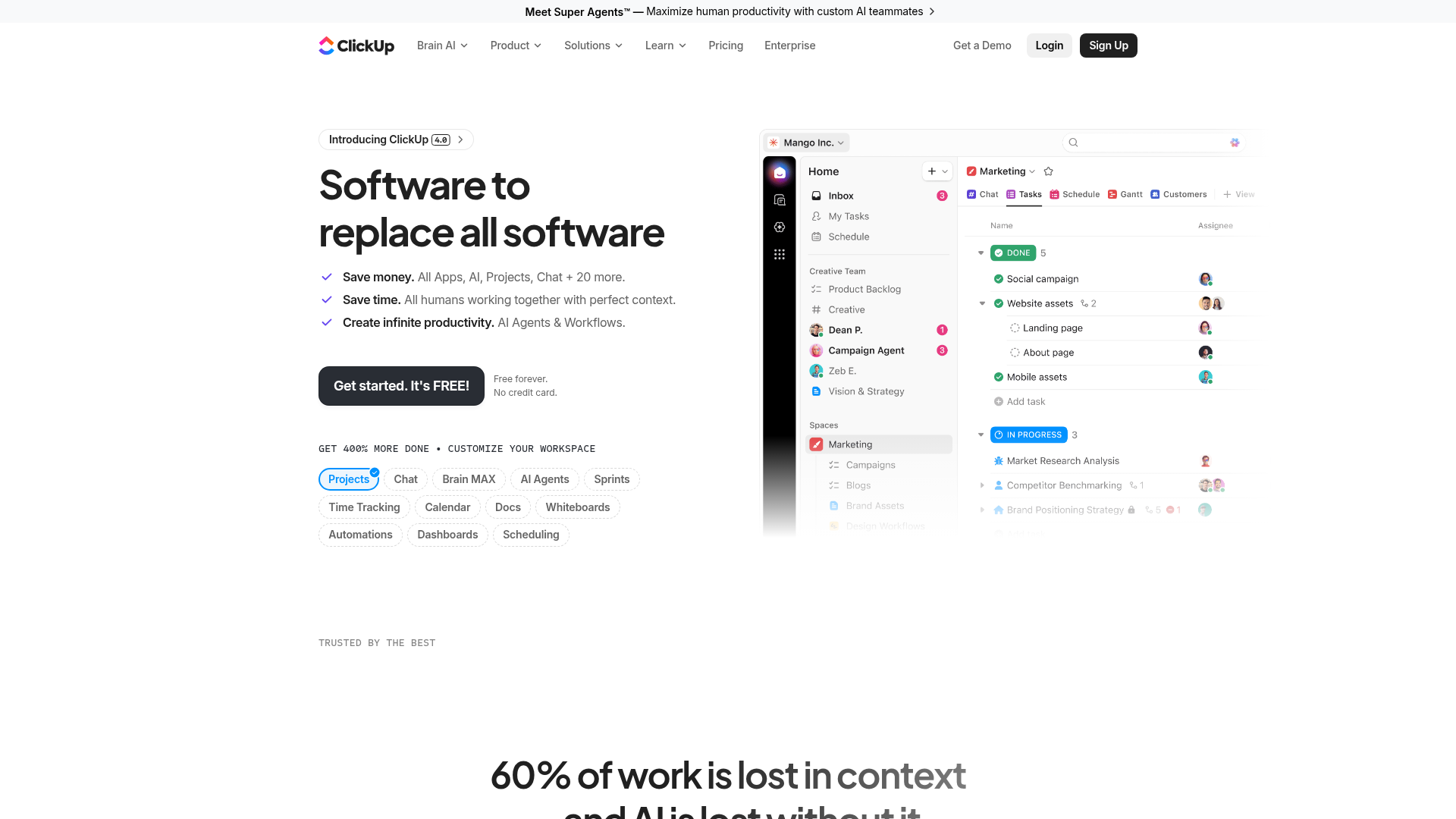 ClickUp screenshot