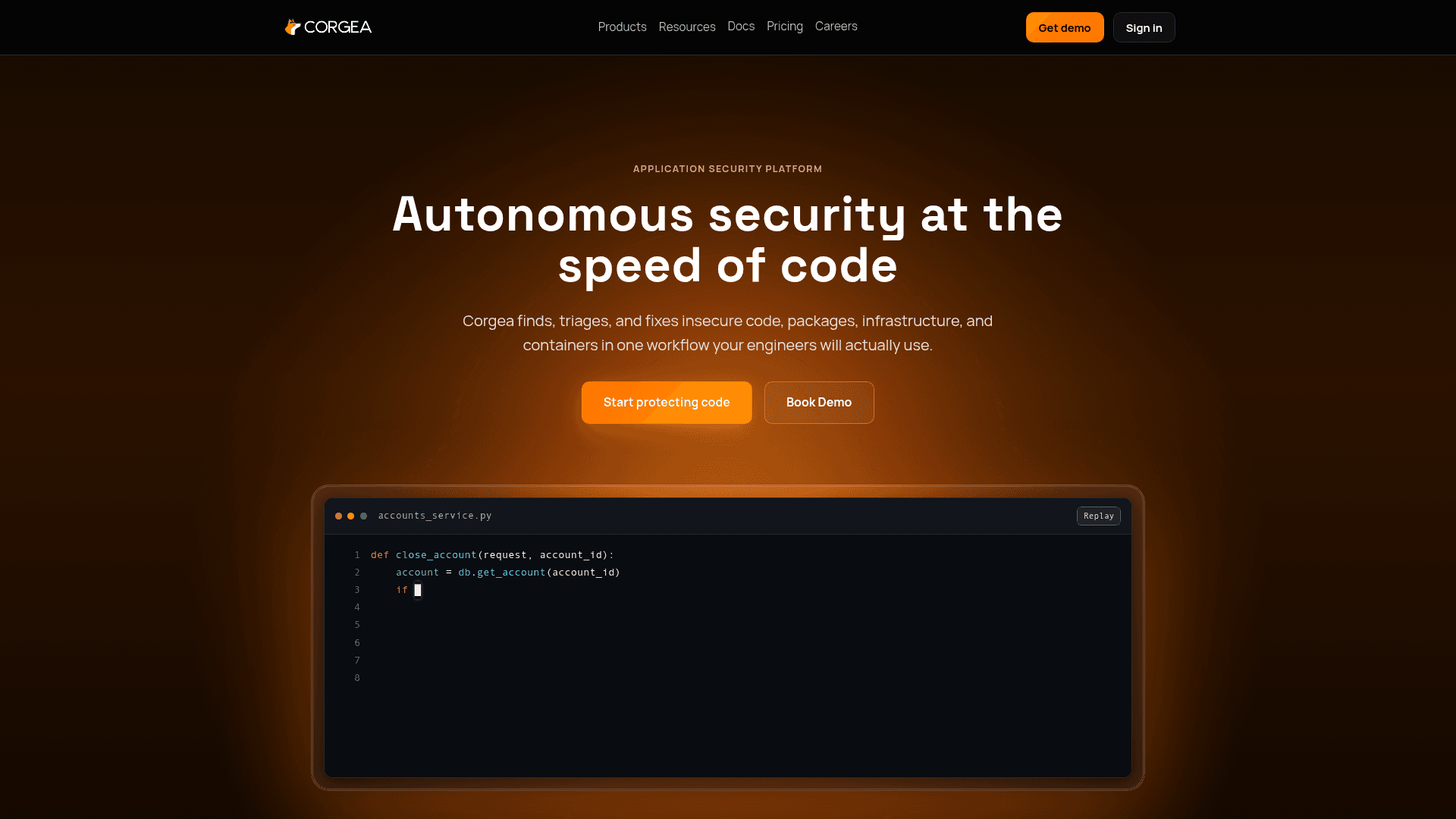 Corgea screenshot