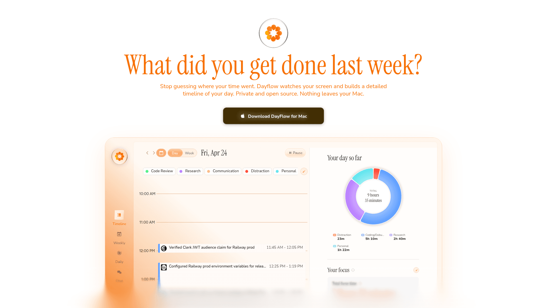 Dayflow screenshot