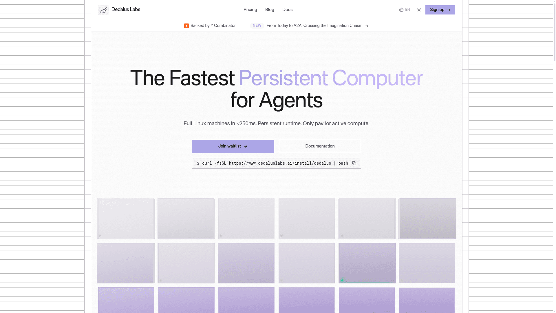 Dedalus Labs screenshot