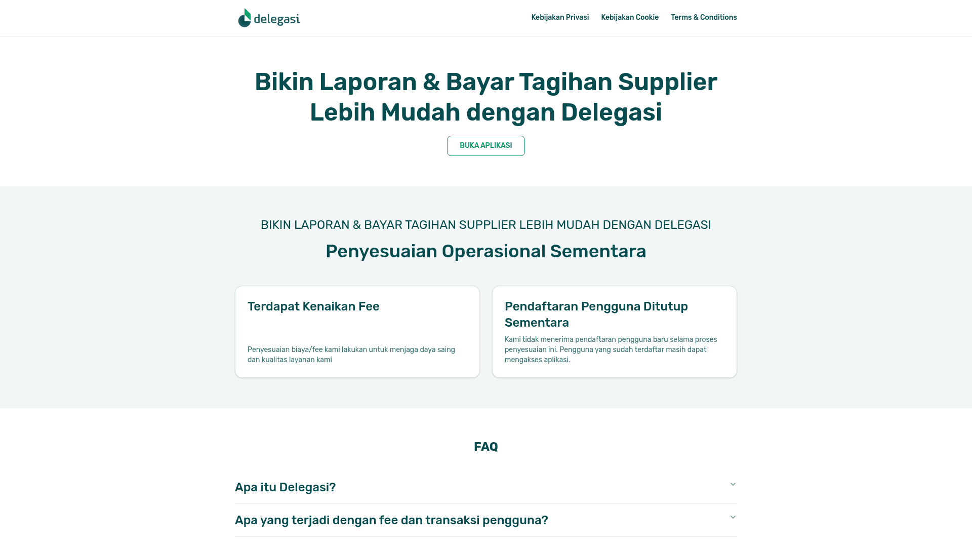 Delegasi screenshot
