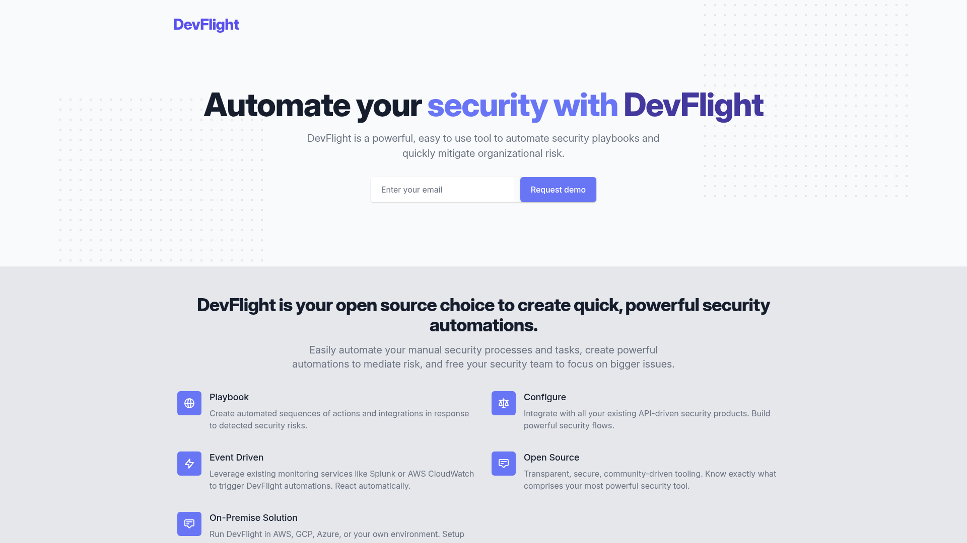 DevFlight screenshot
