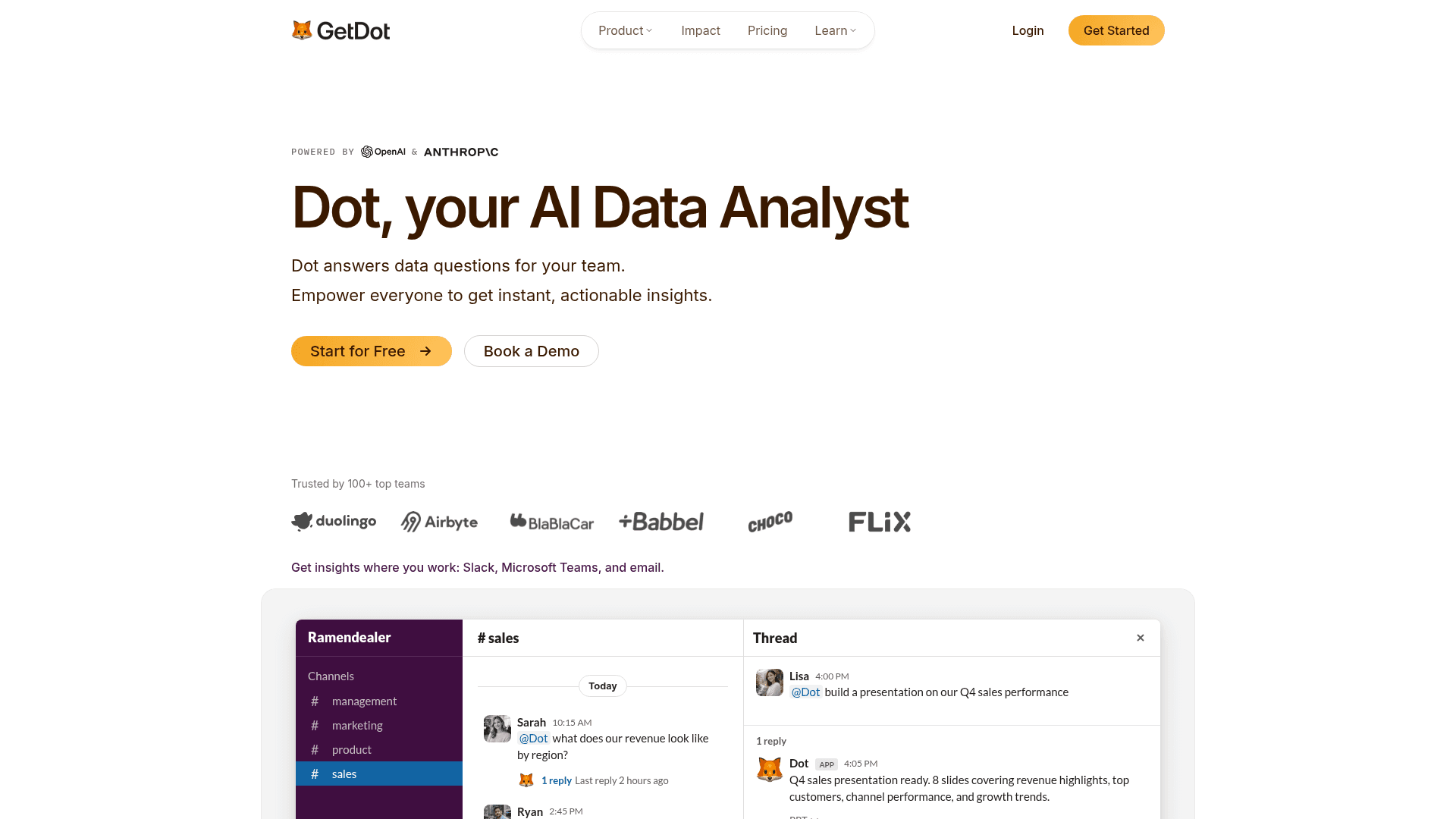 Dot screenshot