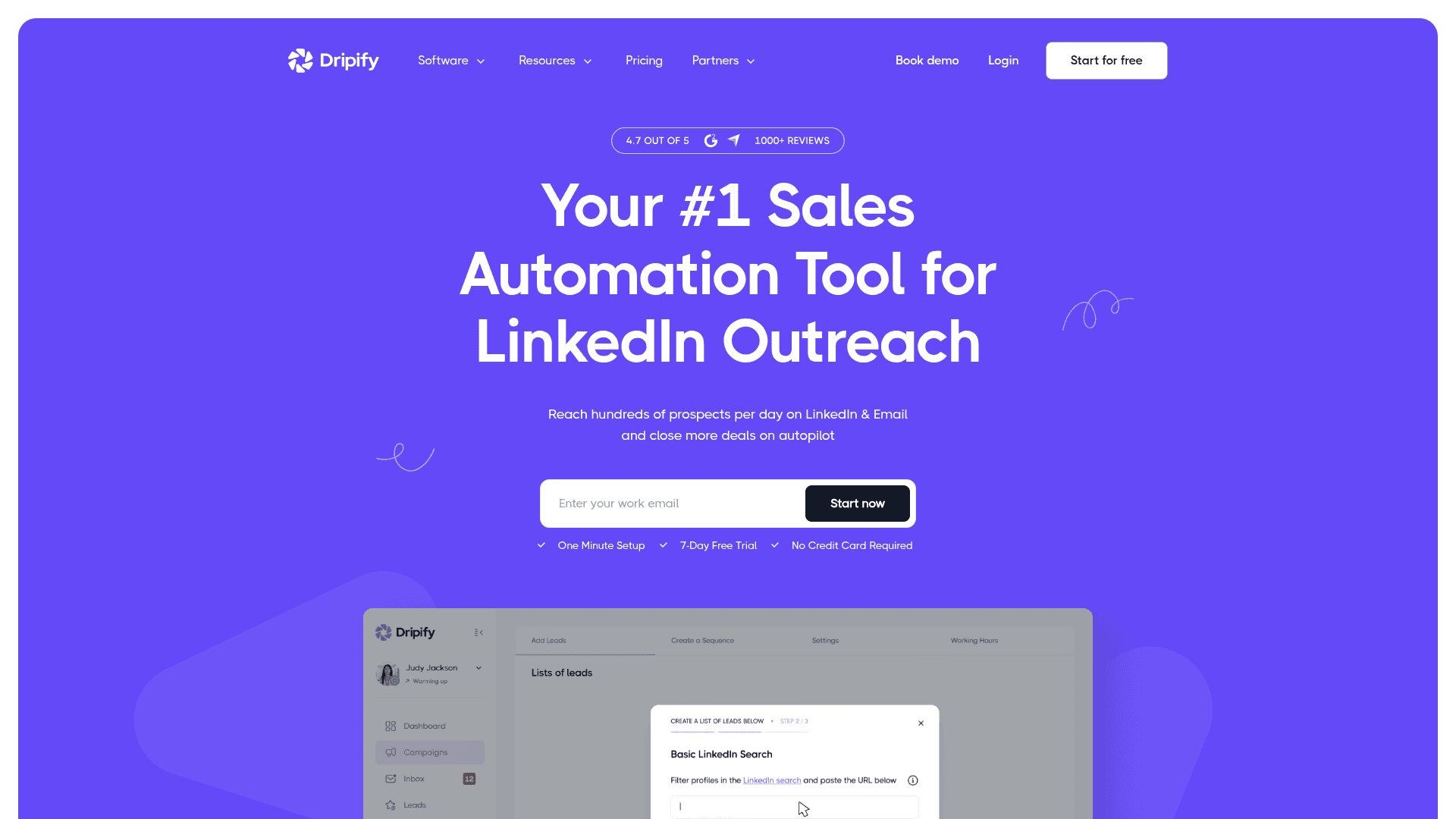 Dripify screenshot