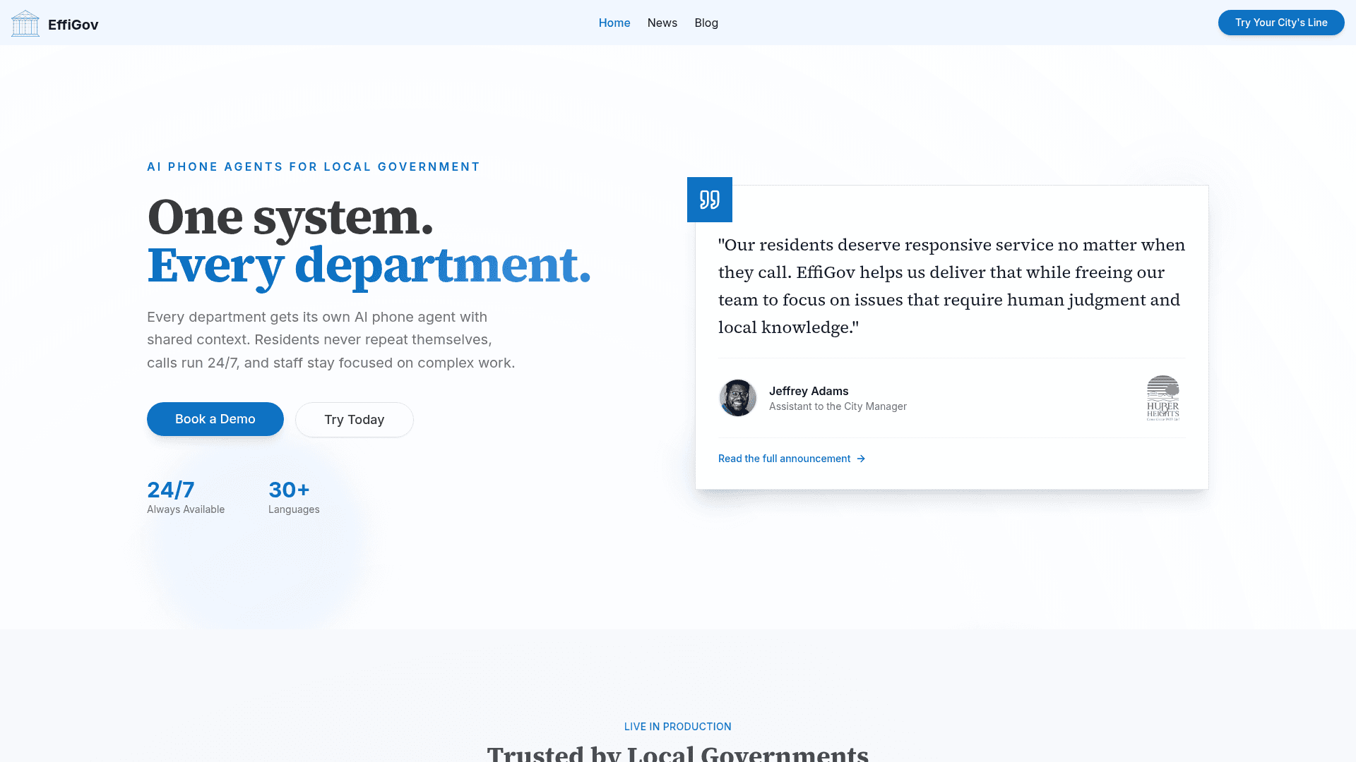 EffiGov screenshot