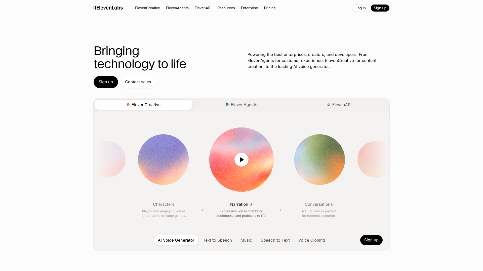 ElevenLabs screenshot