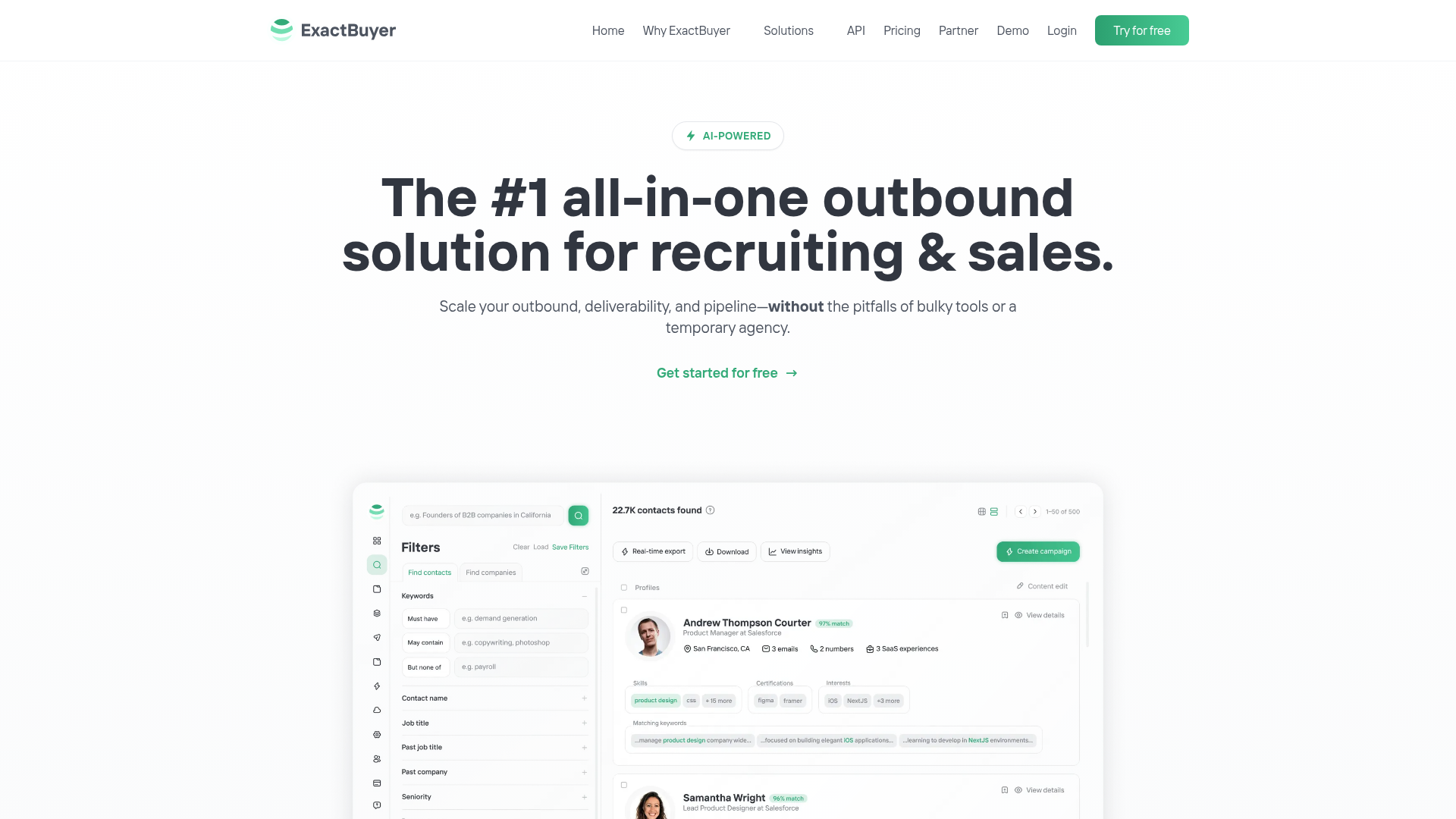 ExactBuyer screenshot
