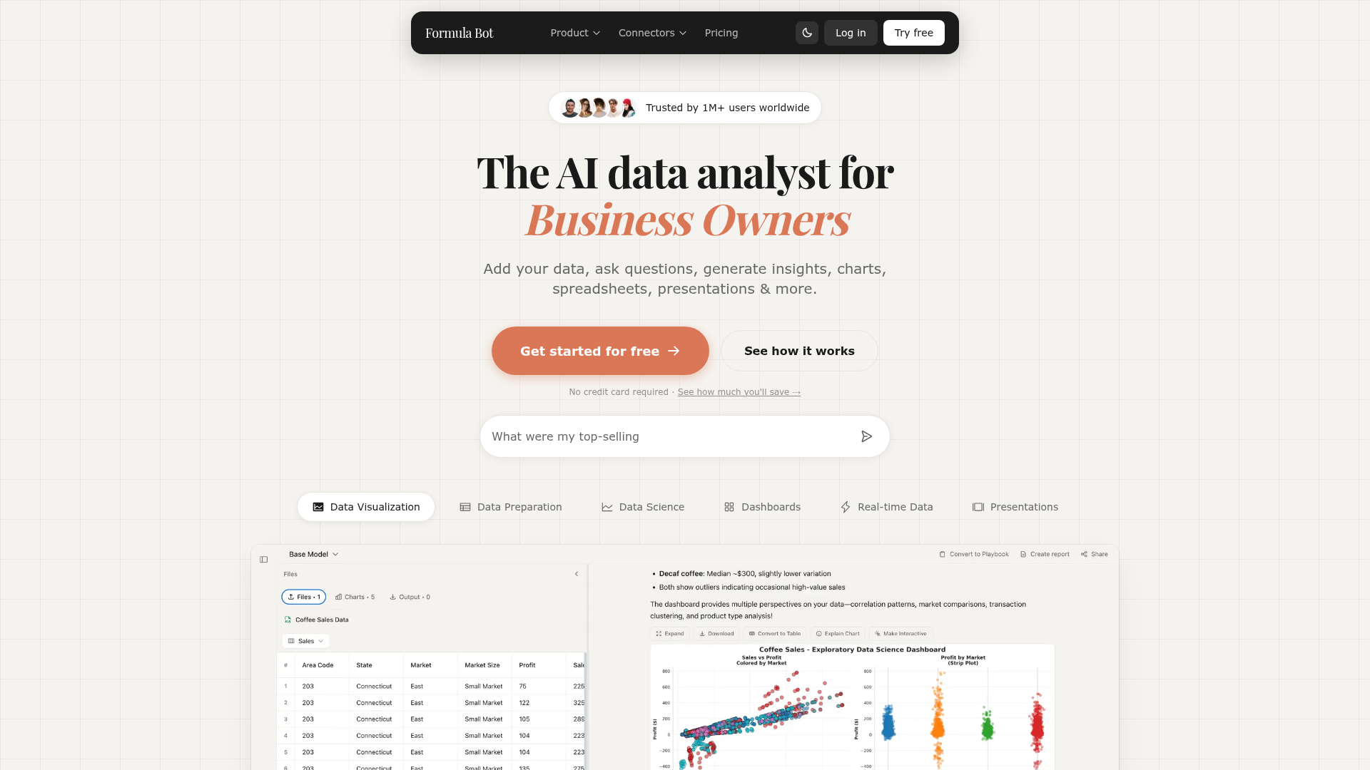 Formula Bot screenshot