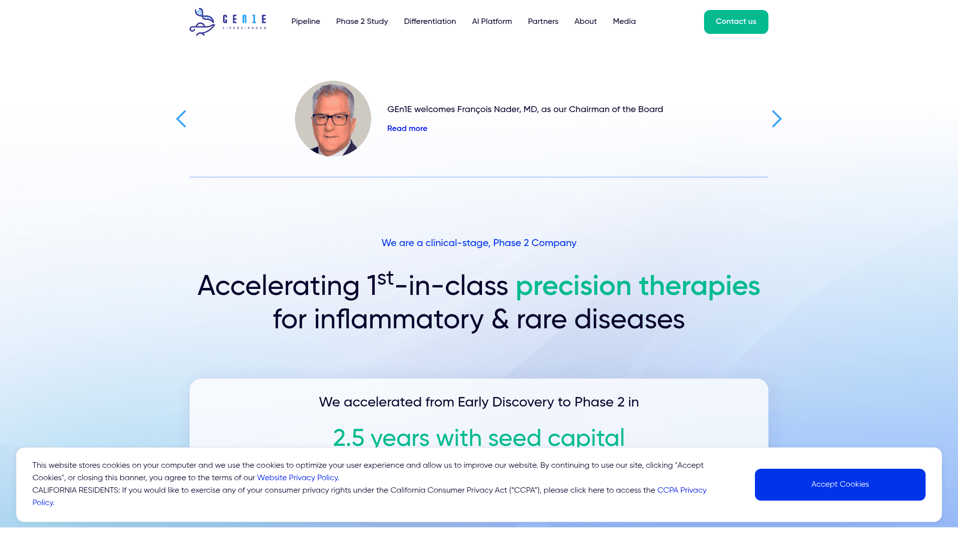 GEn1E Lifesciences screenshot