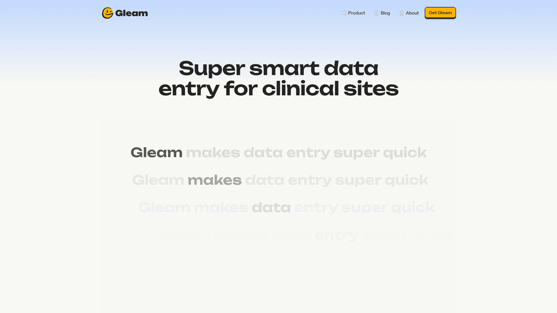 Gleam screenshot