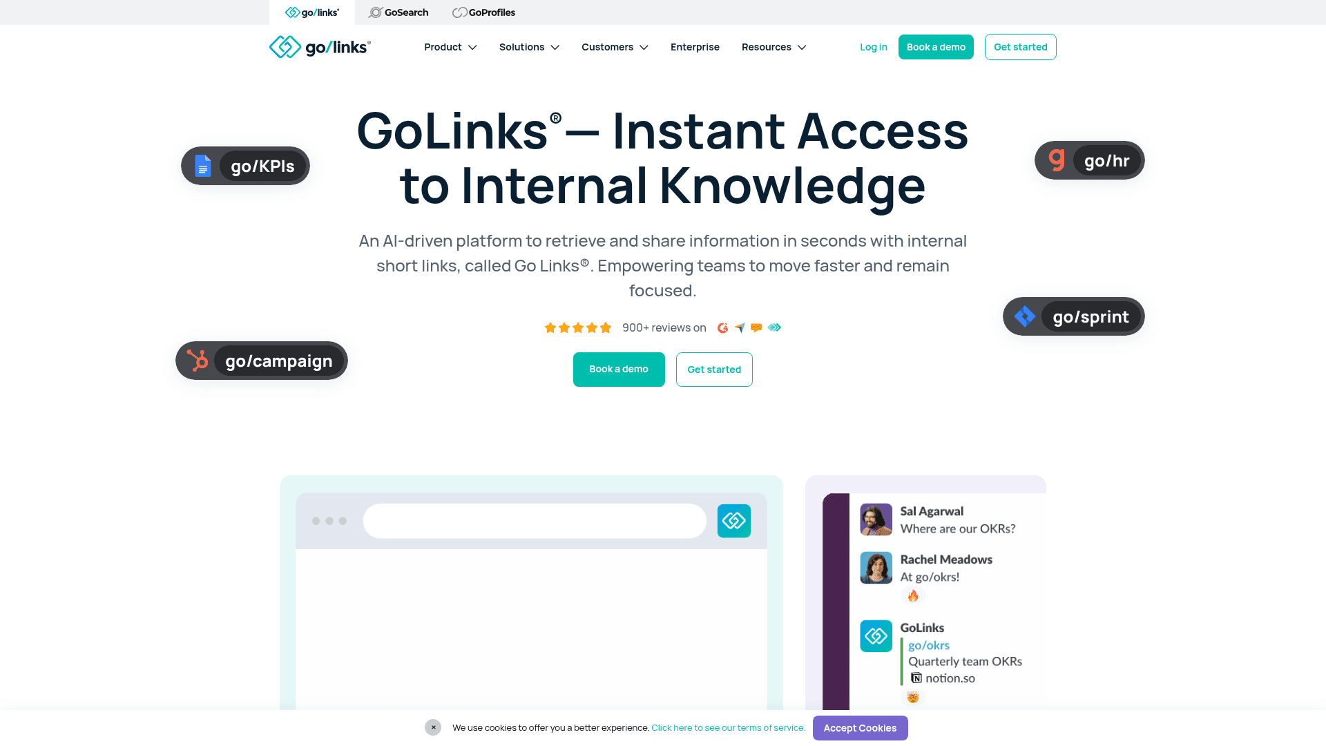 GoLinks screenshot