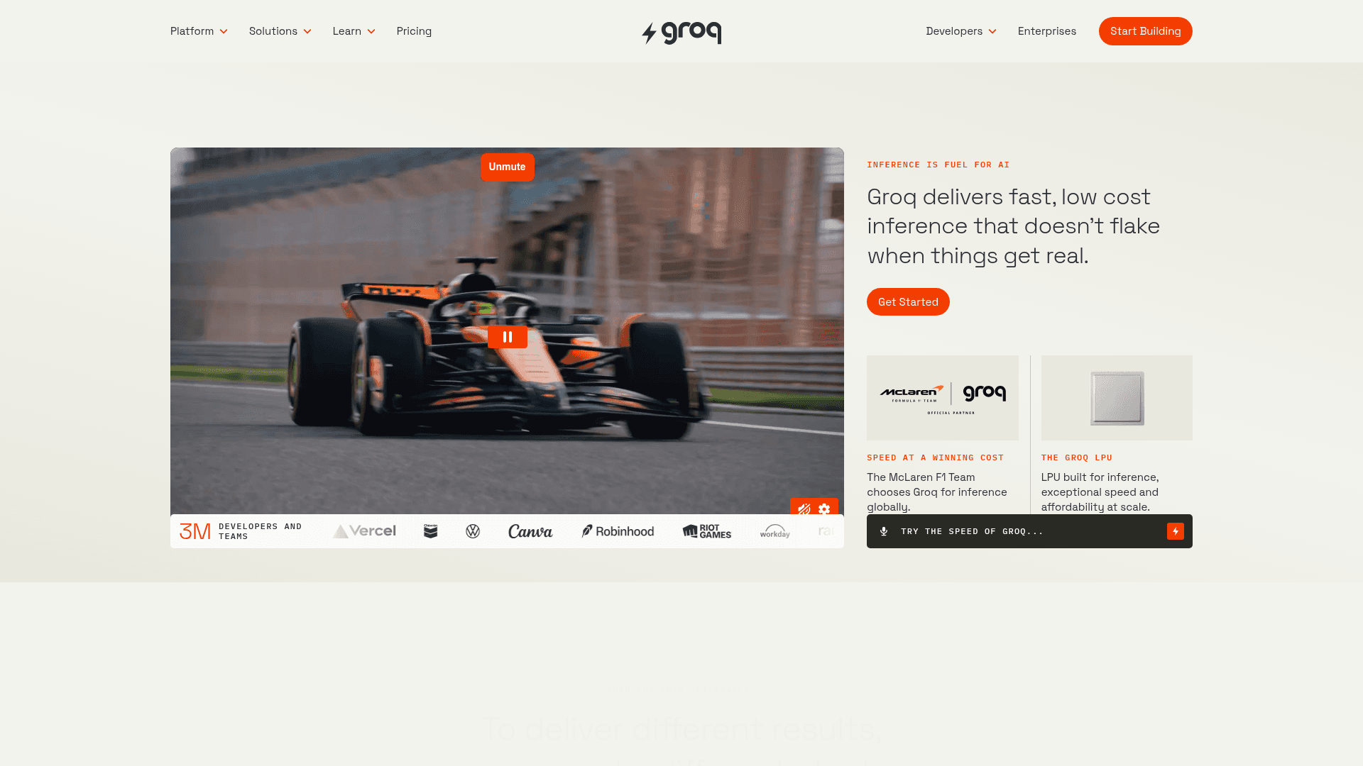 Groq screenshot