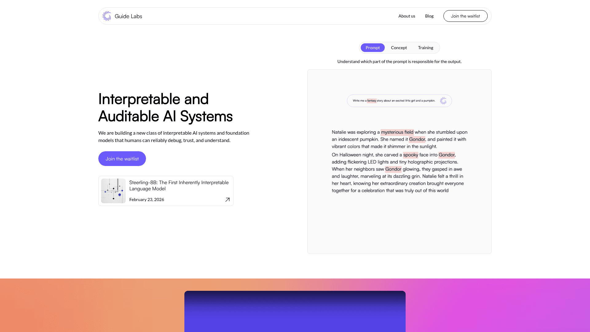Guide Labs screenshot