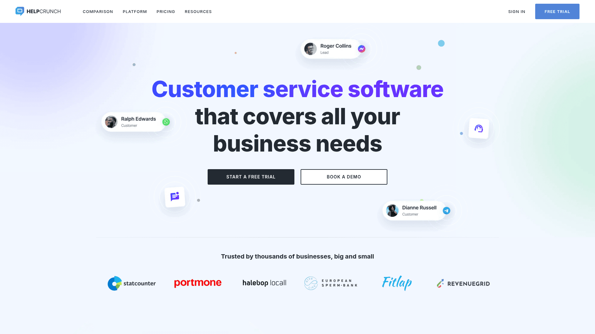 HelpCrunch screenshot