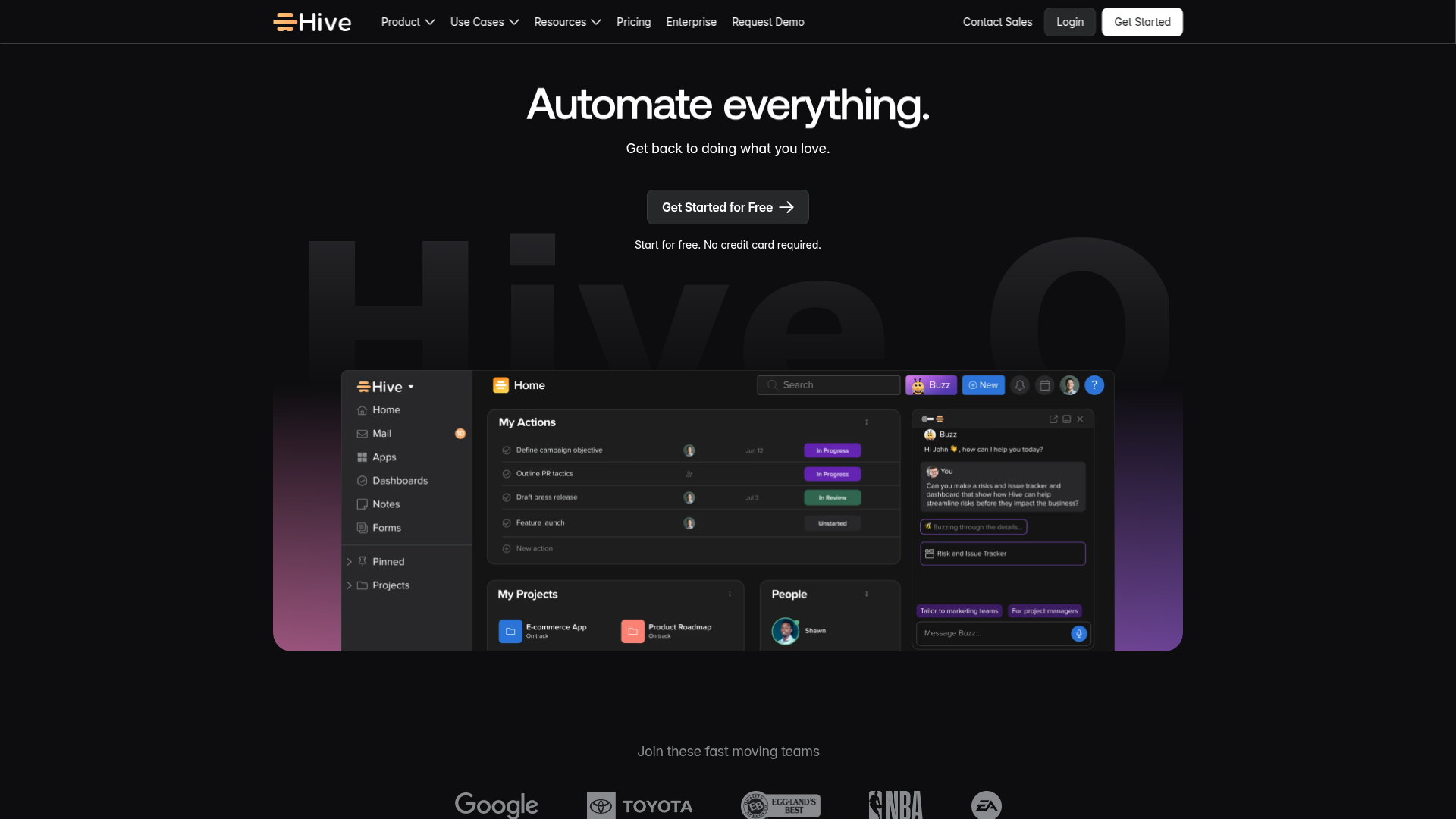 Hive screenshot