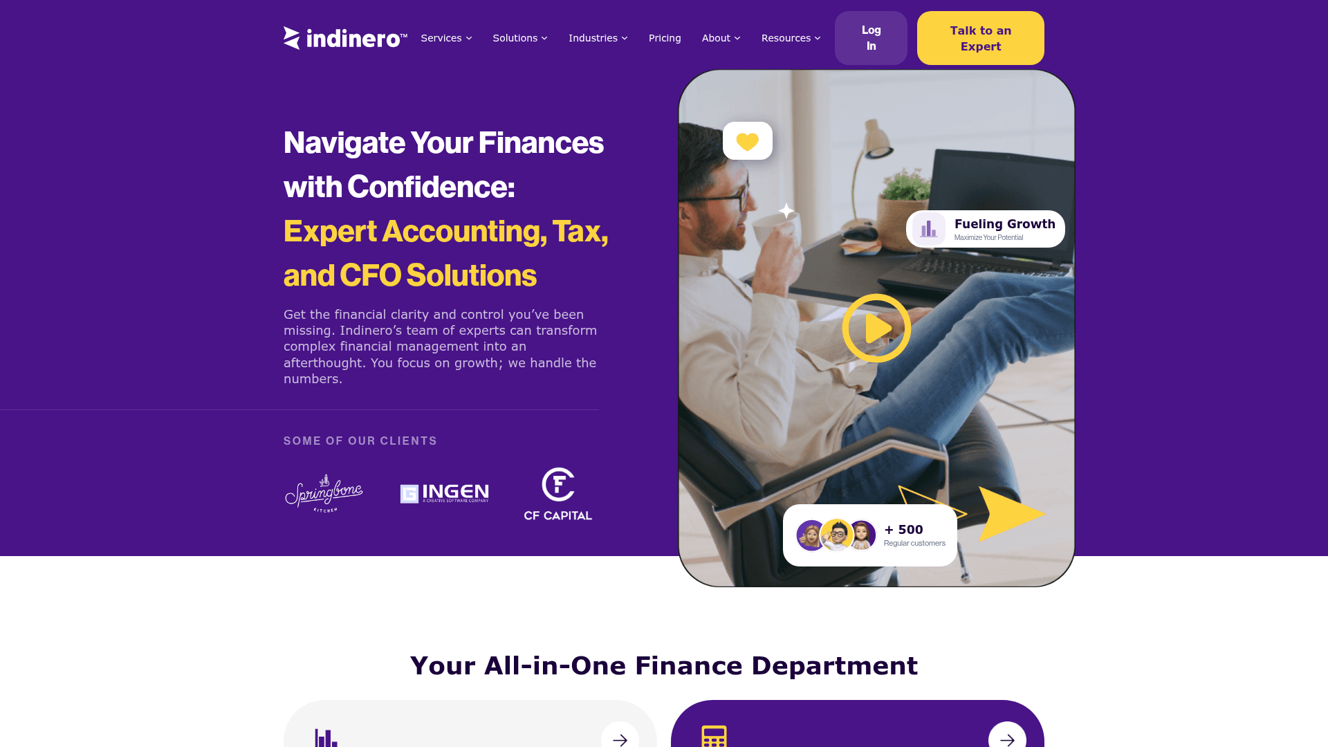 inDinero screenshot