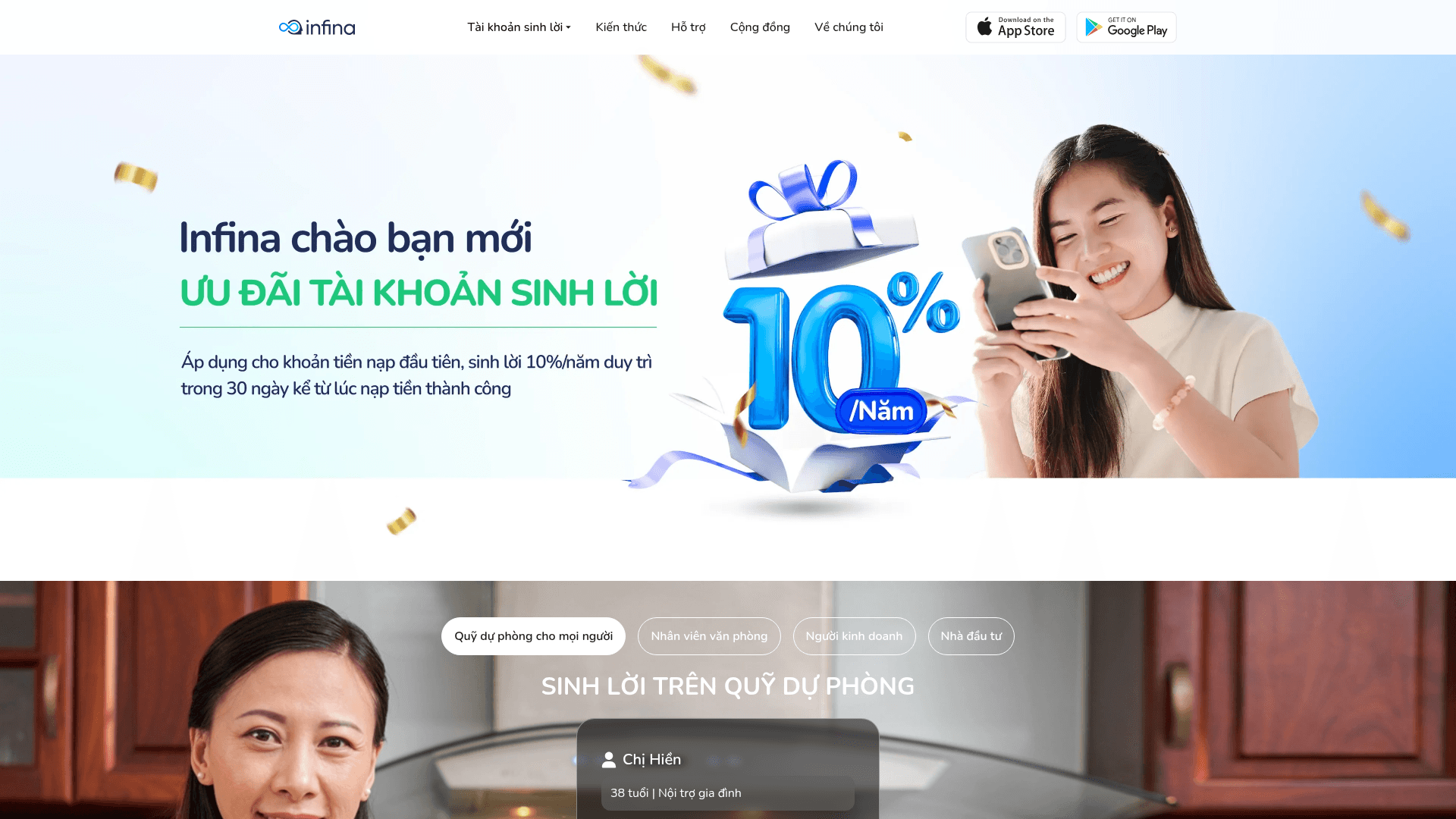 Infina screenshot