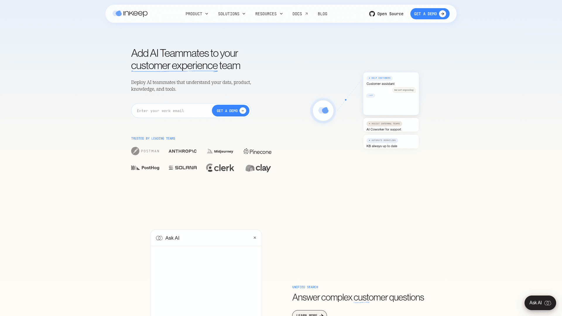 Inkeep screenshot