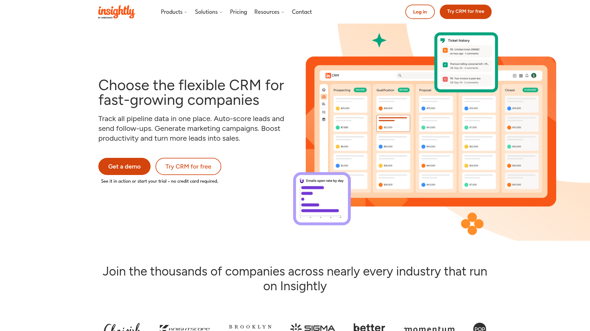 insightly screenshot