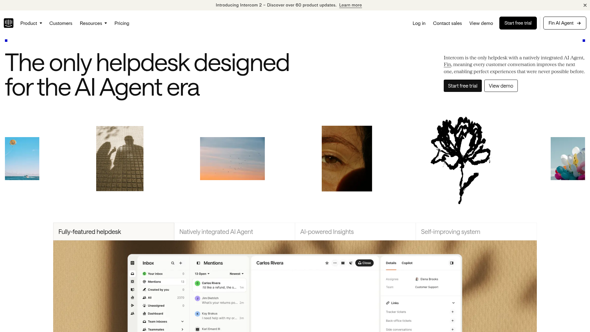 Intercom screenshot