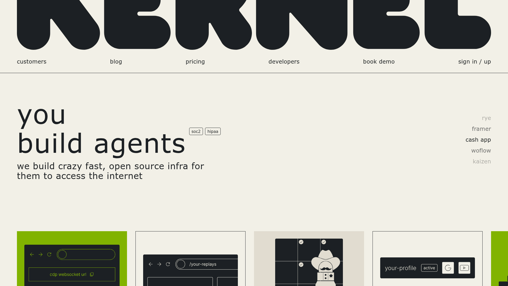 Kernel screenshot
