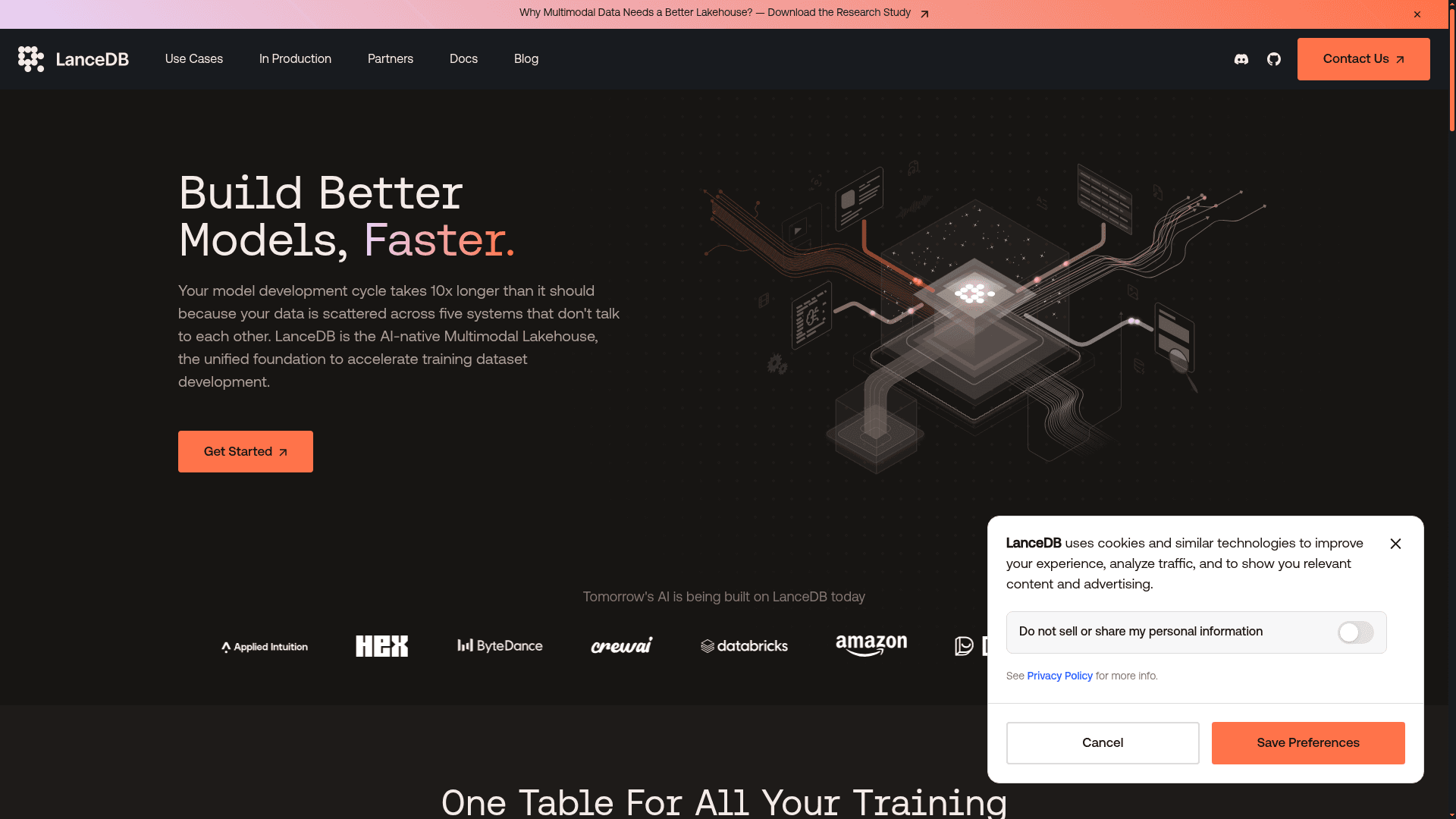 LanceDB screenshot