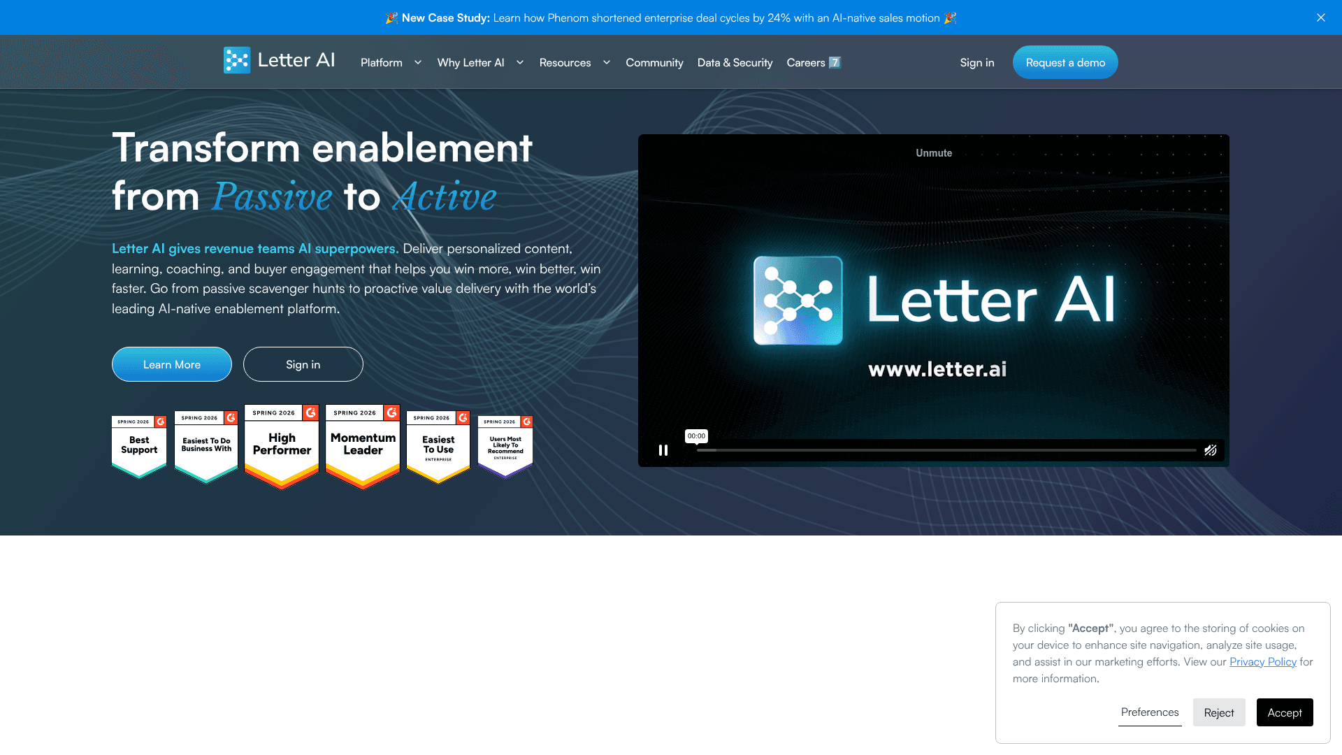 Letter AI screenshot
