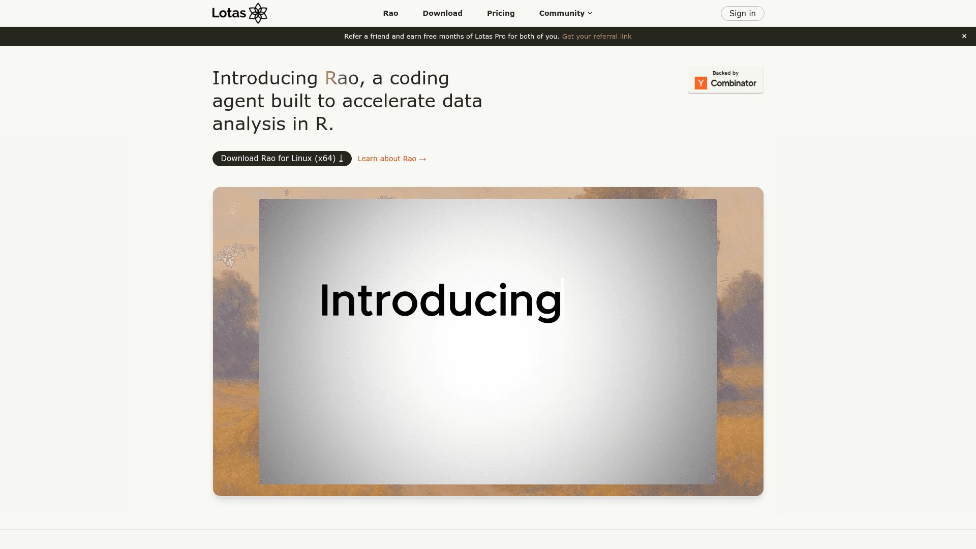 Lotas screenshot