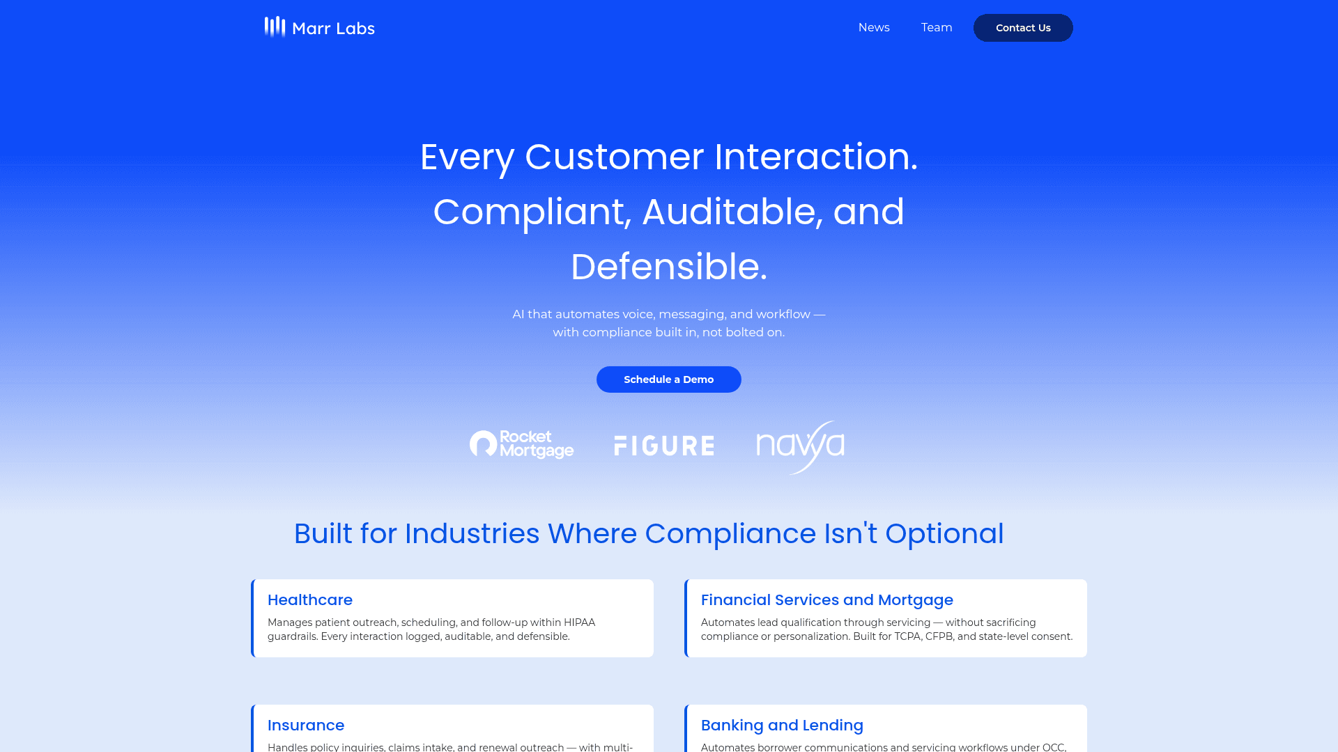 Marr Labs screenshot
