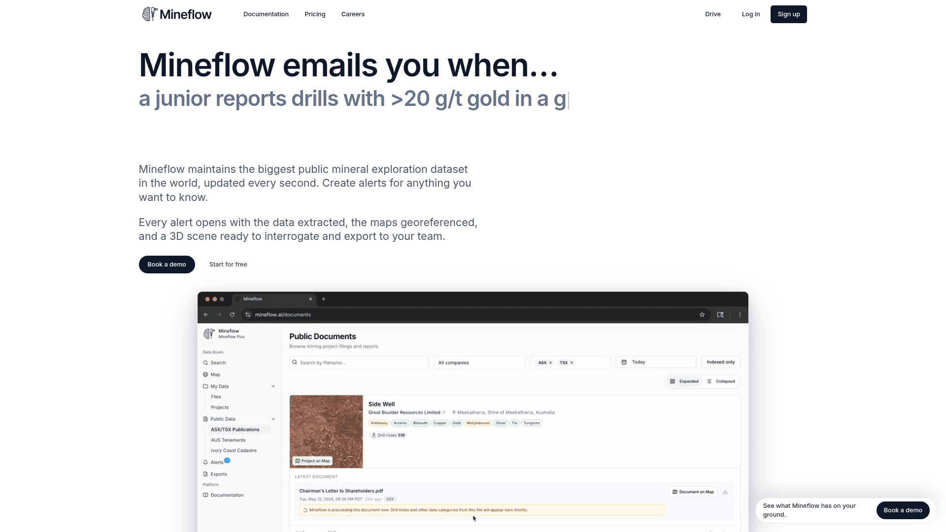 Mineflow screenshot