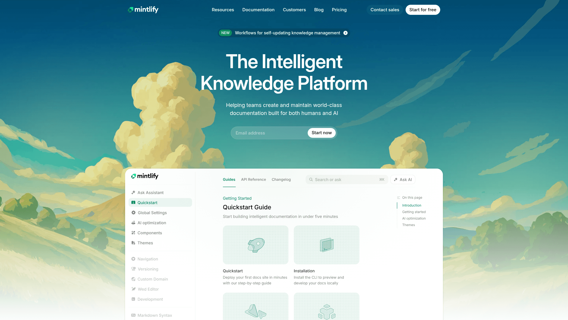 Mintlify screenshot