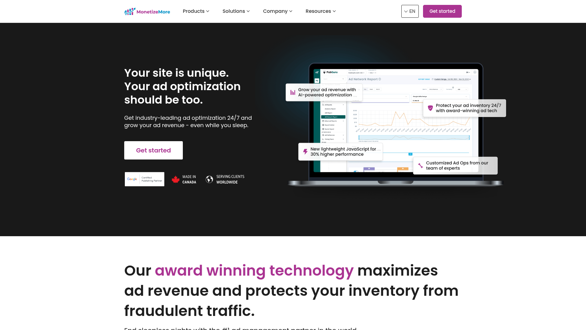 MonetizeMore screenshot