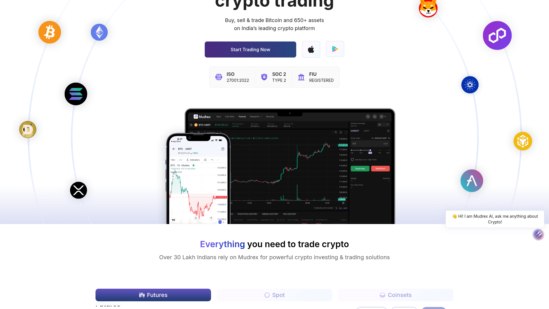 Mudrex screenshot