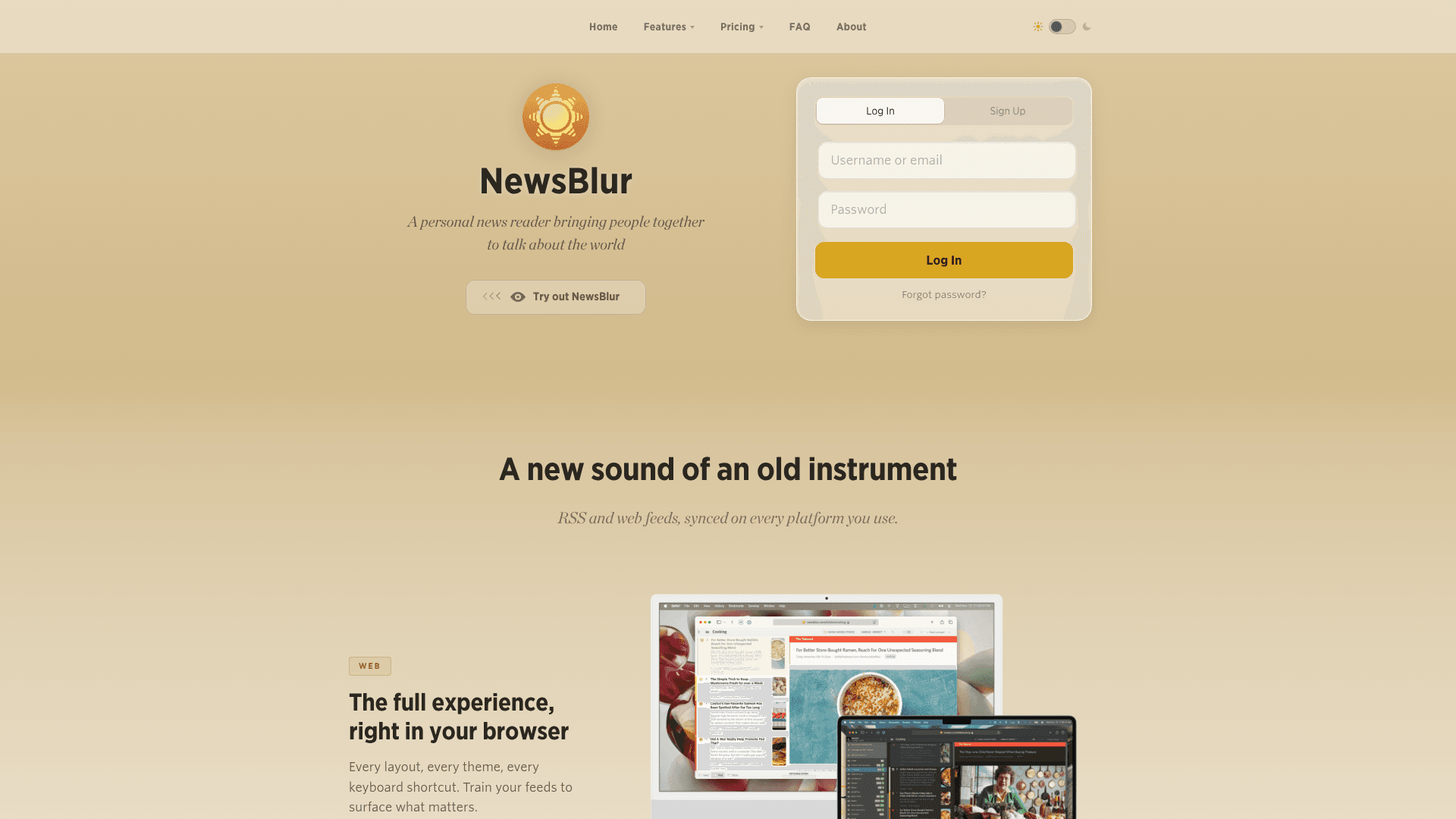 NewsBlur screenshot