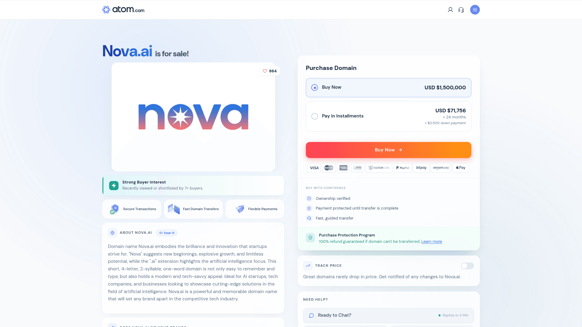 Nova screenshot